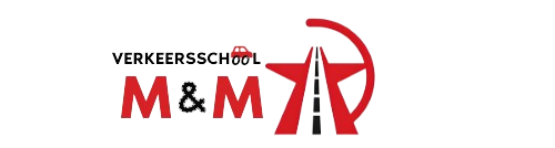 Onze verkeersschool M&M logo / Our traffic school M&M logo