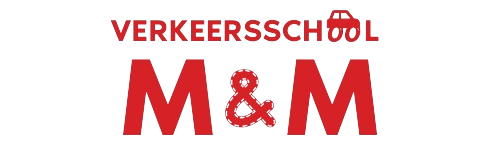 Onze verkeersschool M&M logo / Our traffic school M&M logo